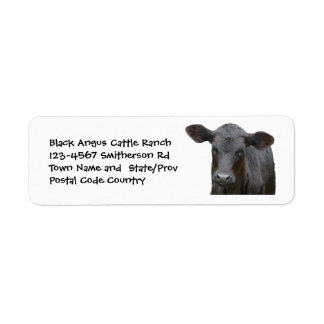 Black Angus Cattle Farm or Ranch Sticker