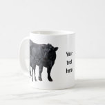 Black Angus Cow &amp; Cute Calf Coffee Mug