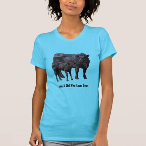 Black Angus Cow  Cute Calf T_Shirt