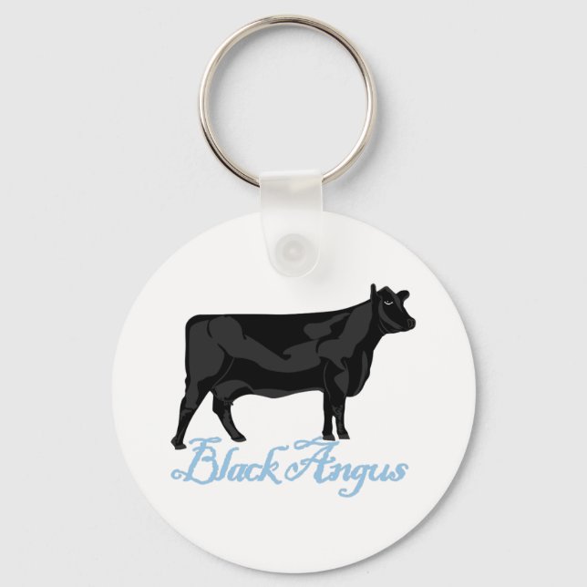 Black Angus Keychain (Front)