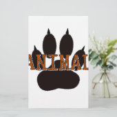 Black Animal Paw Print (Standing Front)