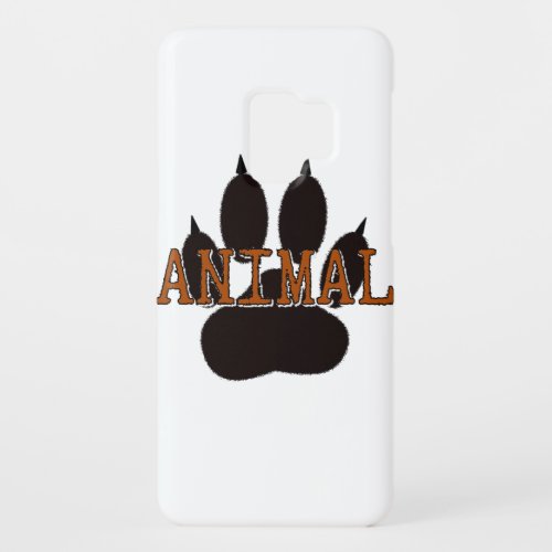 Black Animal Paw Print Case_Mate Samsung Galaxy S9 Case