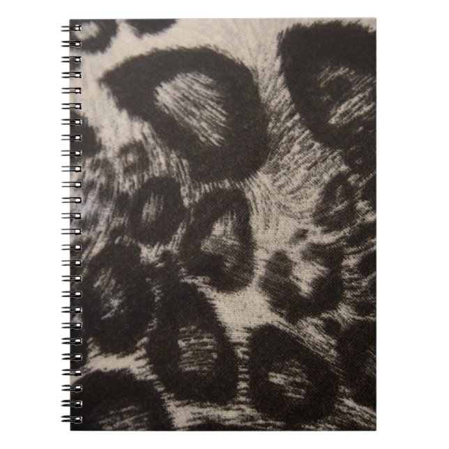 BLACK ANIMAL PRINT NOTEBOOK (Front)