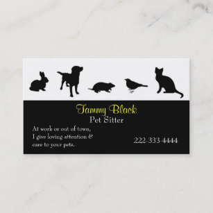 Black Dog Business Cards Business Card Printing Zazzle