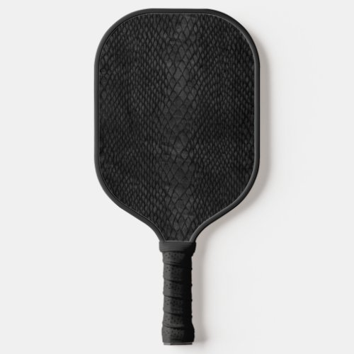 Black Animal Snakeskin Pickleball Paddle