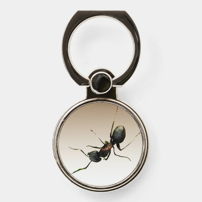 Black Ant Insect Phone Ring Holder