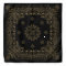 Black Antique Bronze / Brass Paisley Bandana