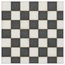 Black & Antique White Checkered (small scale)