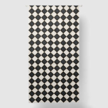 Black & Antique White Diamonds 96"