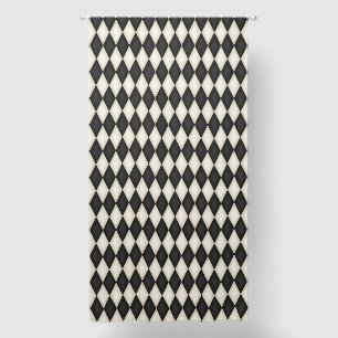 Black & Antique White Harlequin 96" Blackout Curtains