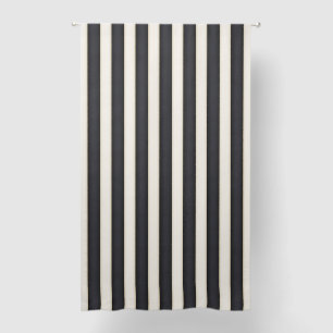Black & Antique White Stripes 84" Blackout Curtains