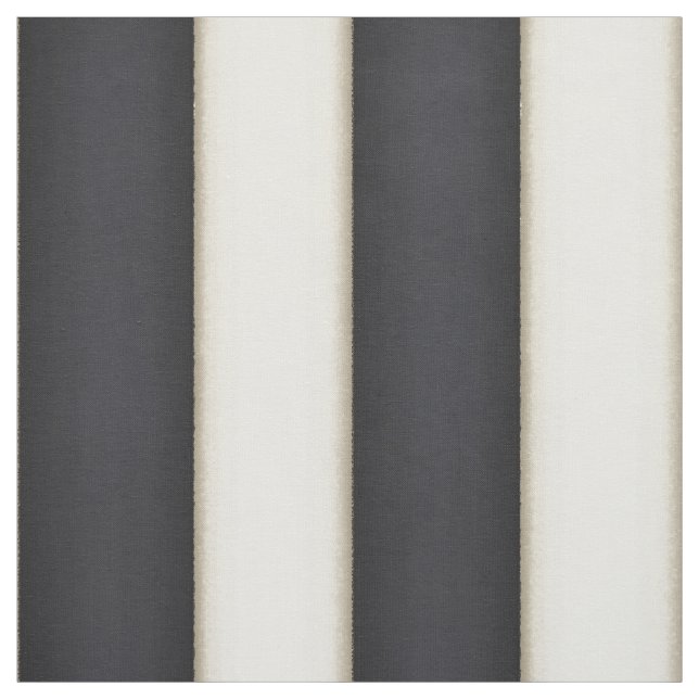 Black & Antique White Victorian Stripes Fabric (Swatch)