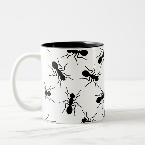 Black ants ant nest Halloween party Two_Tone Coffee Mug