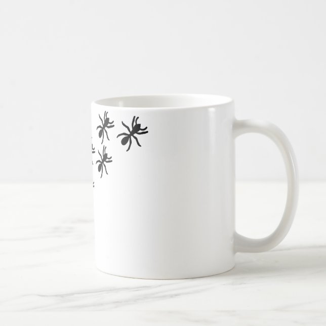 black ants trail coffee mug (Right)
