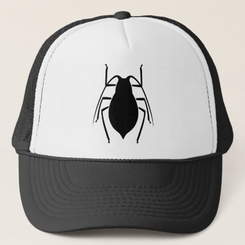 Black Aphid Insect Print Trucker Hat
