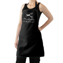 Black apron for hair salon stylist or barber shop Black apron for hair salon stylist or barber shop