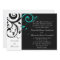 Black Aqua Swirl Wedding Traditional
