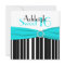 Black, Aqua, White Sweet Sixteen Invitation