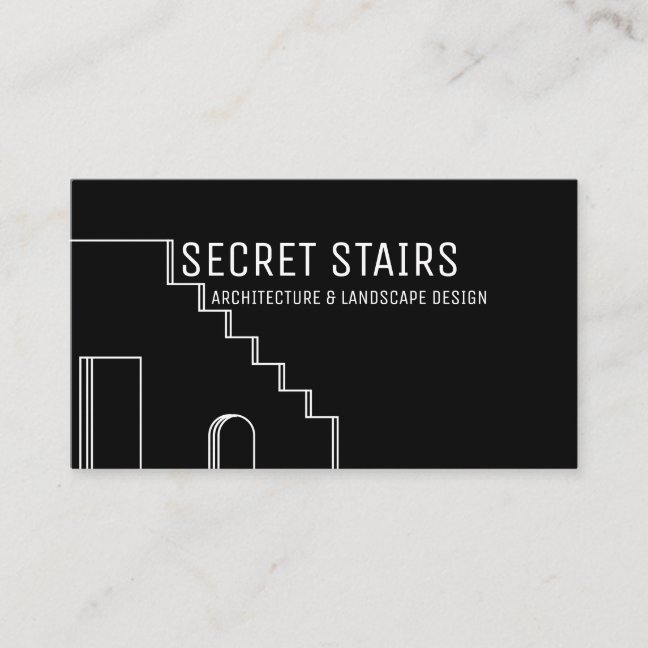 Black Architect historical building renovation Business Card