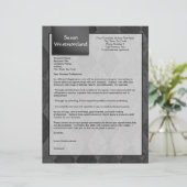 Black Argyle Custom Cover Letter Template (Standing Front)