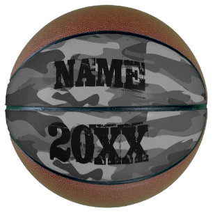 Black army camo military camouflage custom name basketball