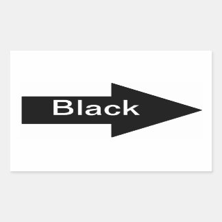 Black Arrow Sign Sticker