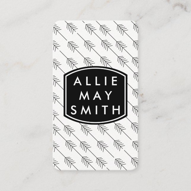 Black Arrows Business Card (Front)