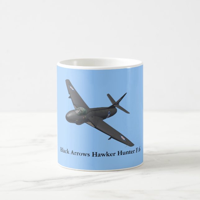 Black Arrows Hawker Hunter Mug (Center)