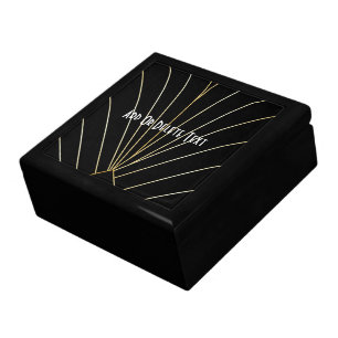 Black Art Deco Design Gift Box