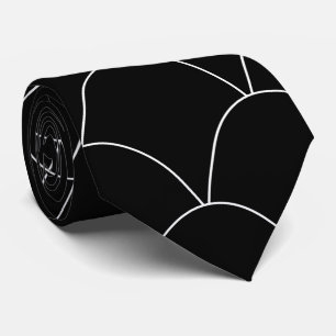 Black Art Deco Design Neck Tie