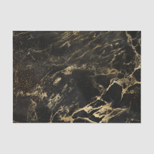 Black Art Design Worn Grunge Esthetics Gothic Tissue Paper (Front)
