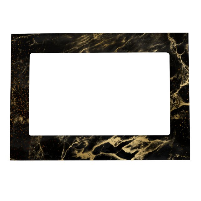 Black Art Desingn Worn Grunge Esthetics Gothic Magnetic Frame (Front)