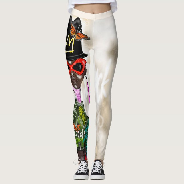 BLACK ART LEGGINGS (Front)