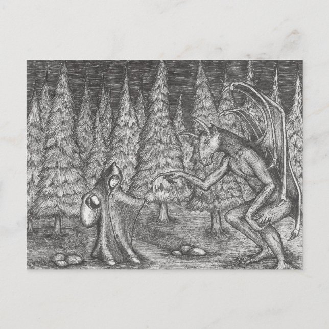 Black as Night Postcard (Front)