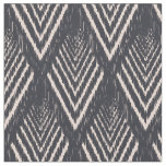 Black Ascending Ikat Pattern Fabric