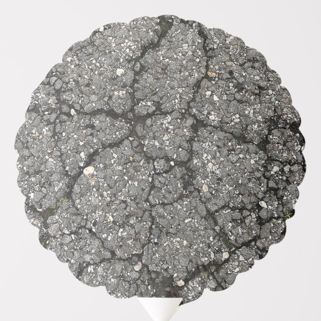 Black Asphalt Street Paving Cement Balloon (Front)