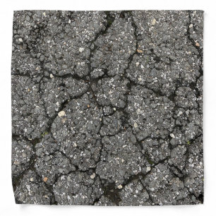 Black Asphalt Street Paving Cement Bandana
