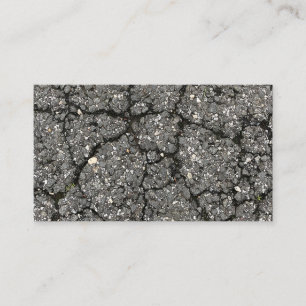 Black Asphalt Street Paving Cement Business Card