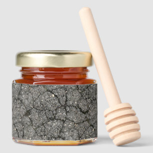 Black Asphalt Street Paving Cement Honey Jar Favors