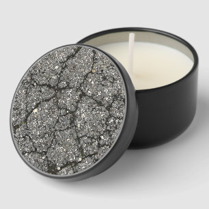 Black Asphalt Street Paving Cement Mini Candle Favors