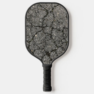 Black Asphalt Street Paving Cement Pickleball Paddle