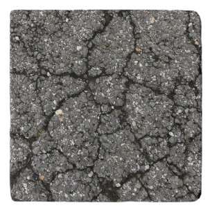 Black Asphalt Street Paving Cement Trivet