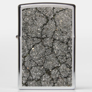 Black Asphalt Street Paving Cement Zippo Lighter