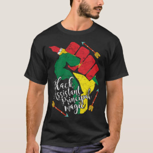 Black Assistant Principal Black History Month Teac T-Shirt