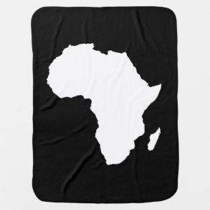 Black Audacious Africa Baby Blanket