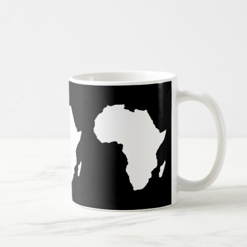 Black Audacious Africa Coffee Mug