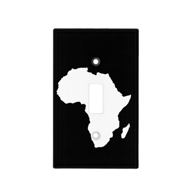 Black Audacious Africa Light Switch Cover (Front)