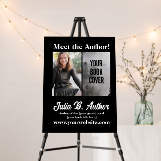 Black Author Book Signing or Book Launch Promotion Foam Board