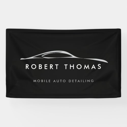 BLACK AUTO DETAILING AUTO REPAIR Banner