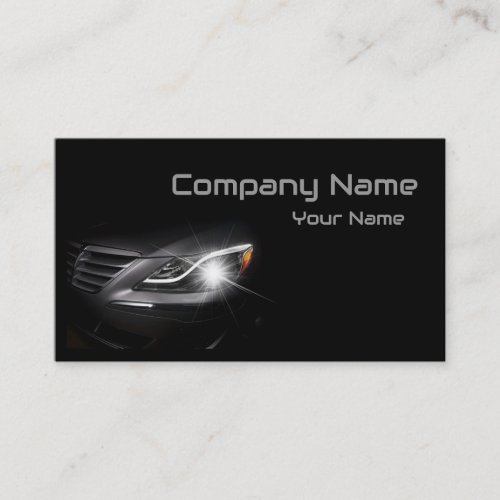 Black Automotive Business Card